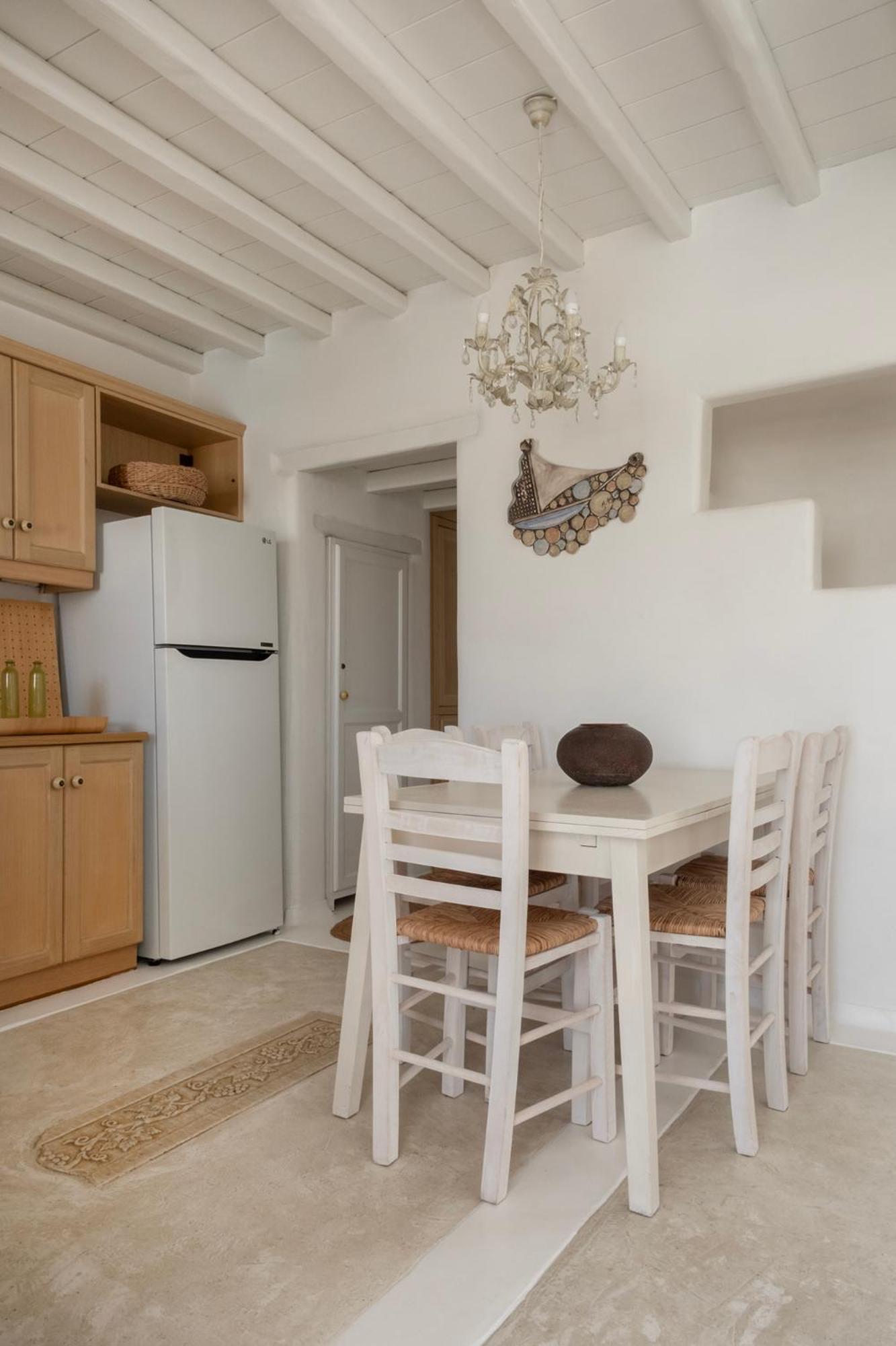 Mykonian Style W Shared Pool Houses & Nighttime Security Guard Ornos  Extérieur photo