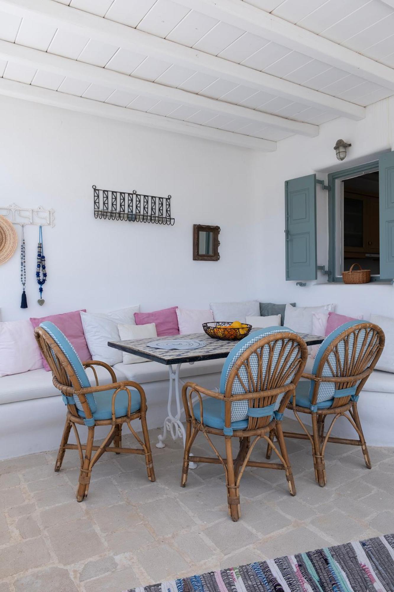 Mykonian Style W Shared Pool Houses & Nighttime Security Guard Ornos  Extérieur photo
